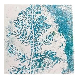Fern Acrylic Monoprint Painting by Andi Gingerich